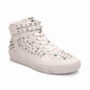 Ash Myriad Studded Hightop Women Sneakers White | 965039-677