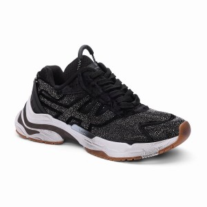 Ash Race Strass Glitter Fashion Women Sneakers Black | 608571-089