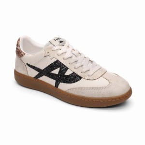 Ash Sunset Vintage Glitter Women Sneakers Beige | 237898-845